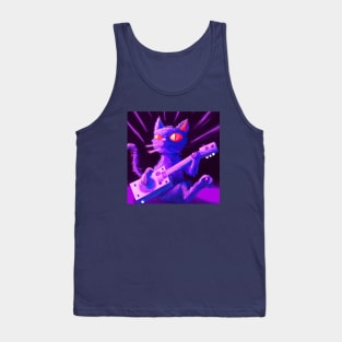 Purple Cat Has a Rock Show and Everybody Comes Tank Top